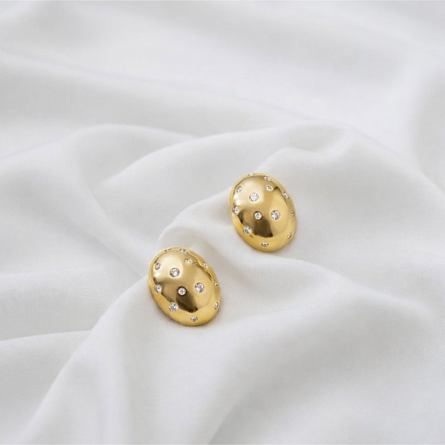 dome stud earrings for women