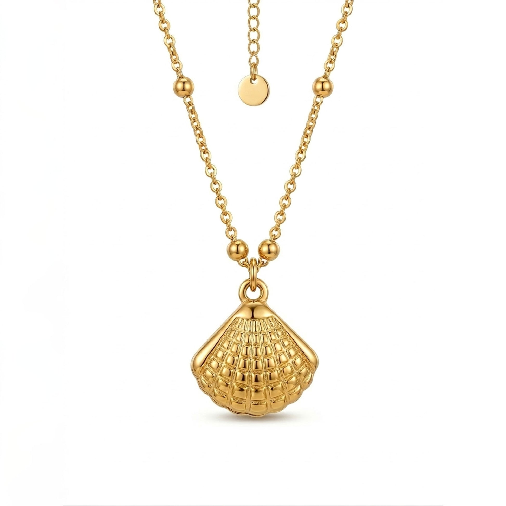 open shell pearl necklace