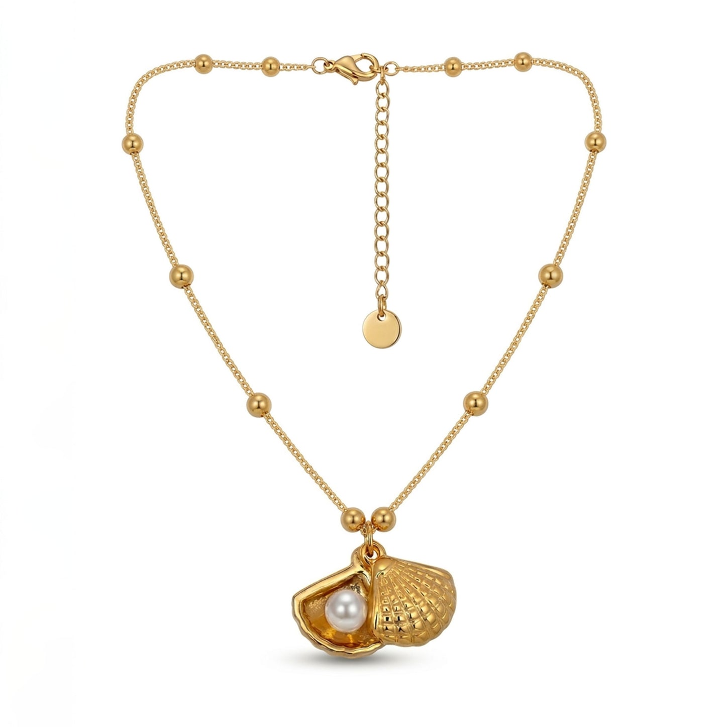 open shell pearl necklace