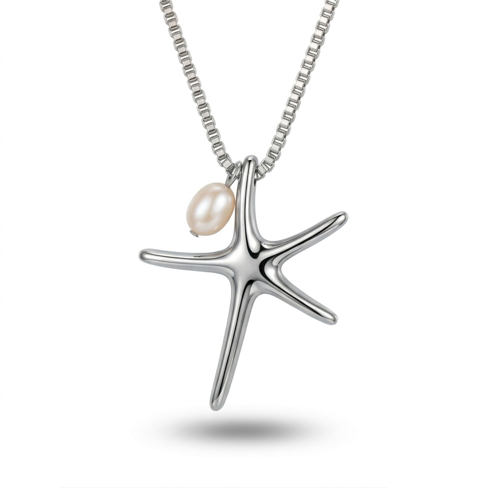 Sinaya Jewels Elegant Stainless Steel Star Necklace