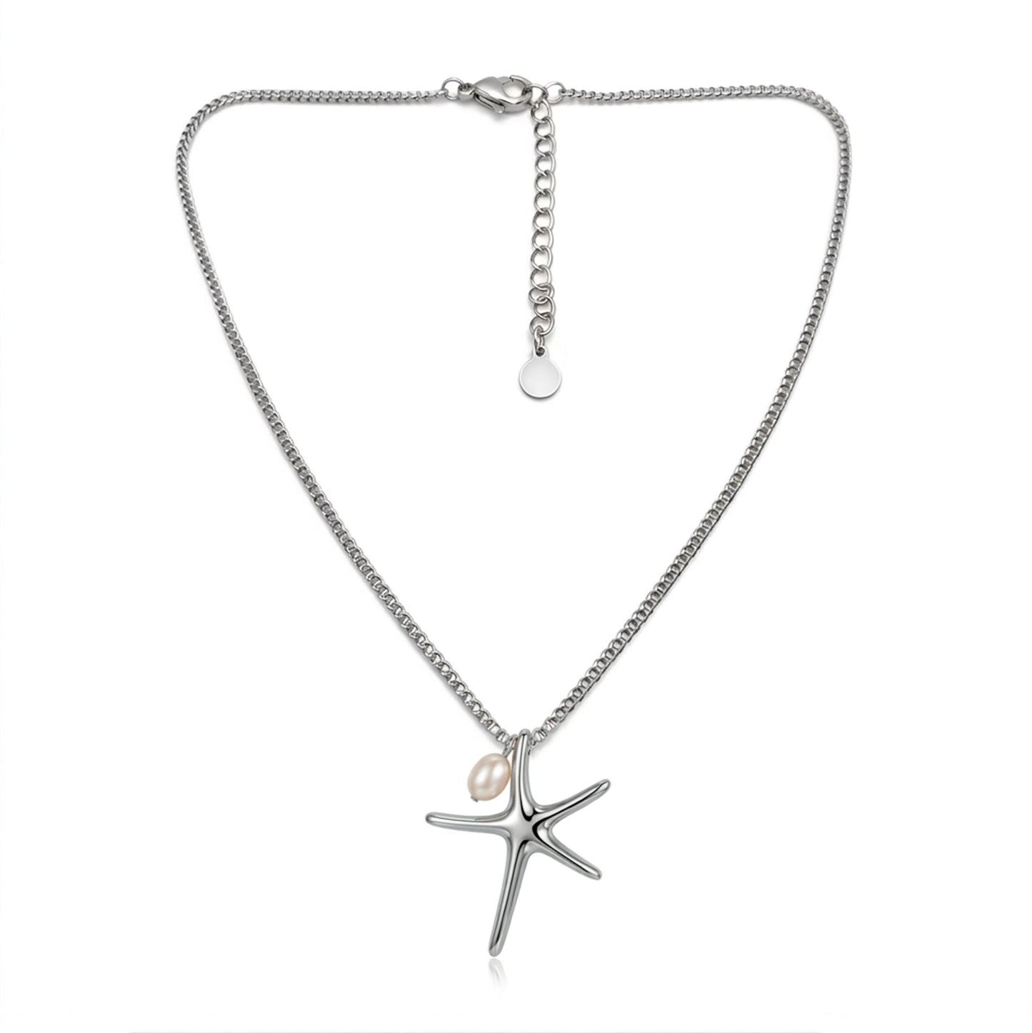 Sinaya Jewels Elegant Stainless Steel Star Necklace